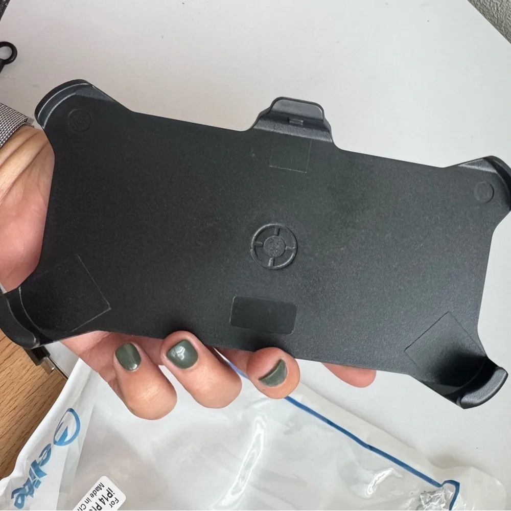 Heavy Duty Belt Clip Holster Case for iPhone 14 Pro Max – Rugged Black Shell